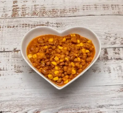 Beans and Corn(Adalu)with plantain