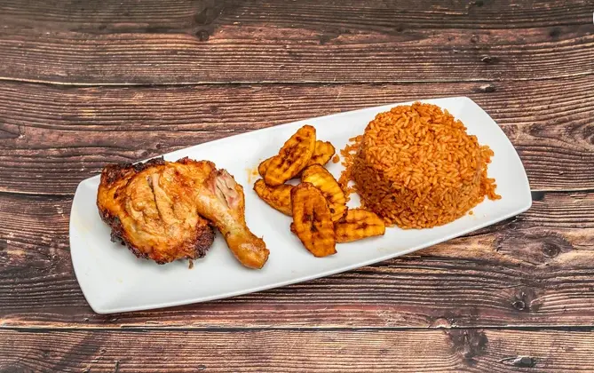Jollof Rice with Plantain