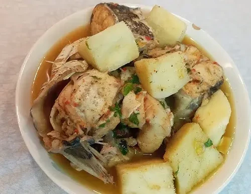 yam pepper soup catfish