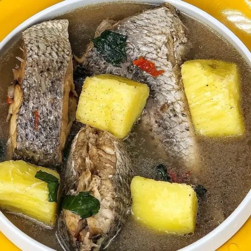 Yam pepper soup tilapia