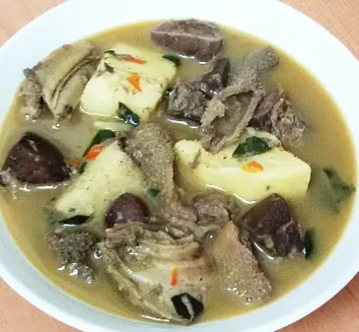 yam peppered soup assorted